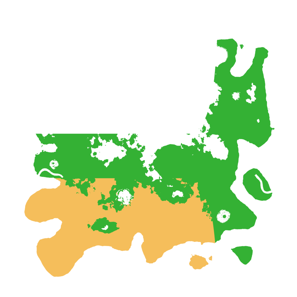 Biome Rust Map: Procedural Map, Size: 3500, Seed: 3145758