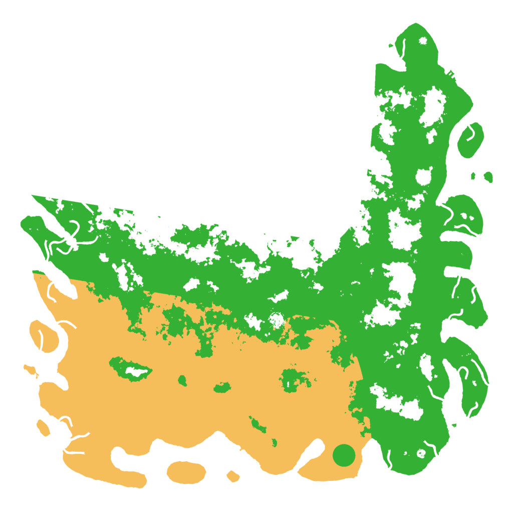 Biome Rust Map: Procedural Map, Size: 6000, Seed: 12005