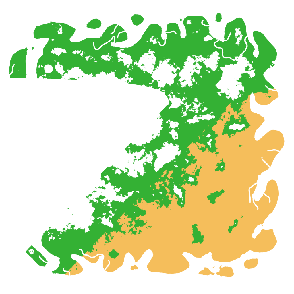 Biome Rust Map: Procedural Map, Size: 6000, Seed: 129055