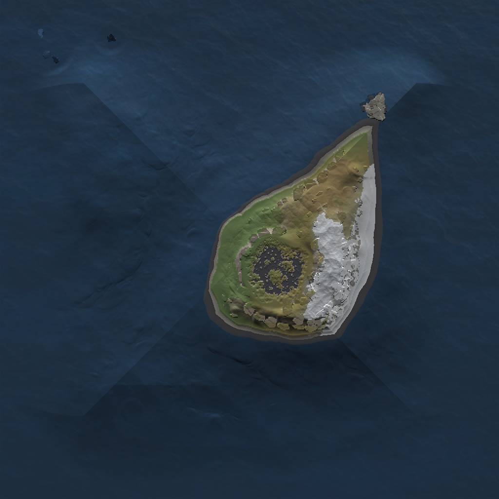 Rust Map: Procedural Map, Size: 1000, Seed: 400416874, 3 Monuments