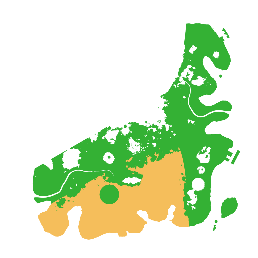 Biome Rust Map: Procedural Map, Size: 3500, Seed: 177316649