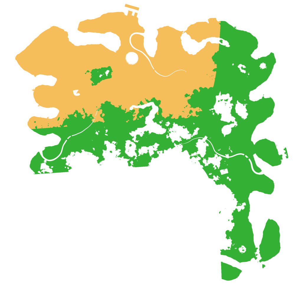 Biome Rust Map: Procedural Map, Size: 4250, Seed: 106729