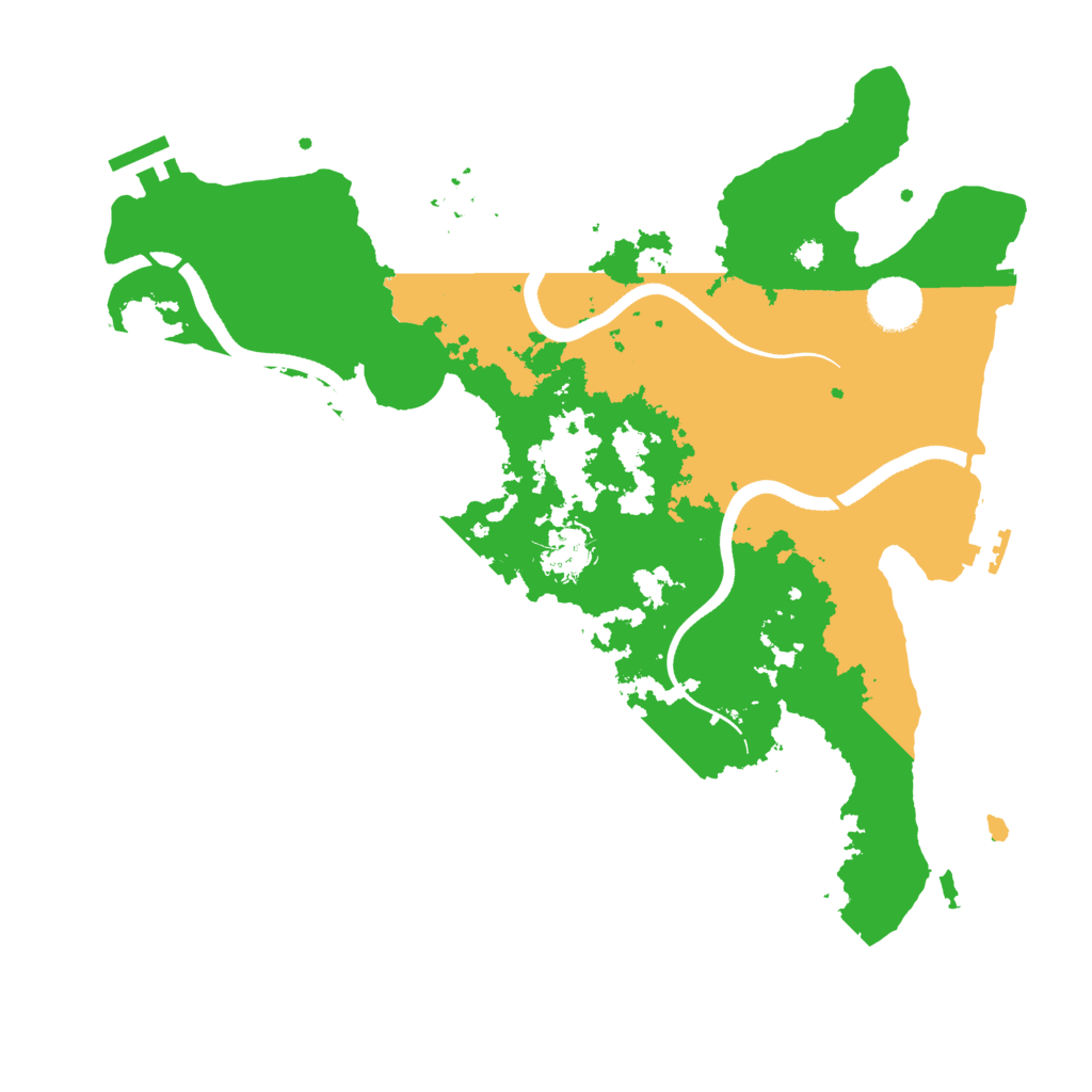 Biome Rust Map: Procedural Map, Size: 3550, Seed: 3097583