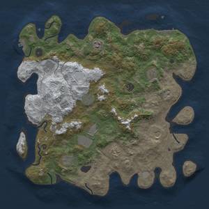 Thumbnail Rust Map: Procedural Map, Size: 4000, Seed: 96, 19 Monuments