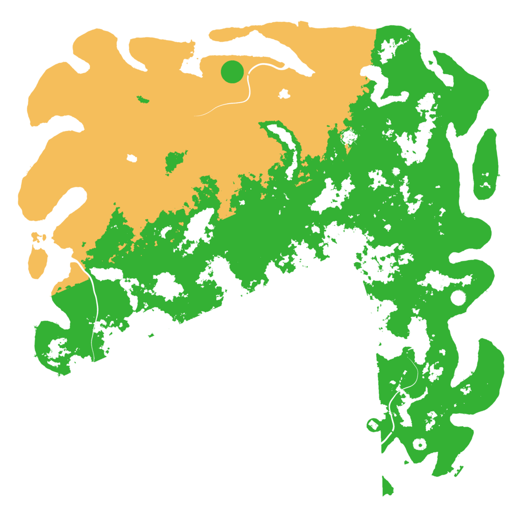 Biome Rust Map: Procedural Map, Size: 6000, Seed: 854522
