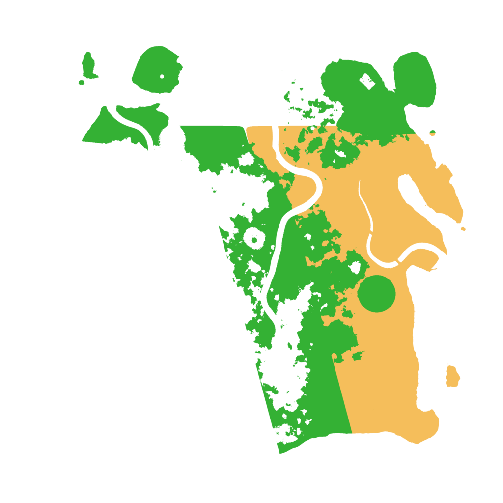 Biome Rust Map: Procedural Map, Size: 3550, Seed: 5123145