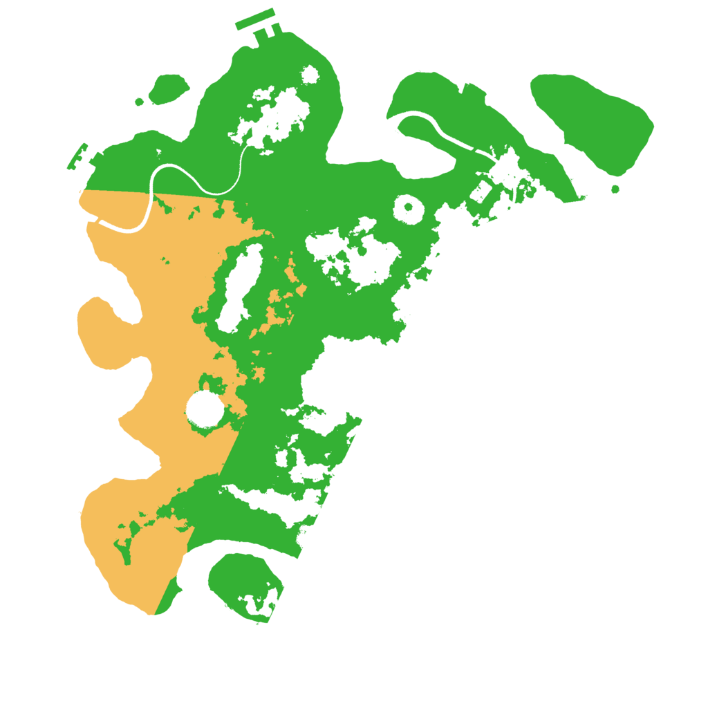 Biome Rust Map: Procedural Map, Size: 3500, Seed: 154421508