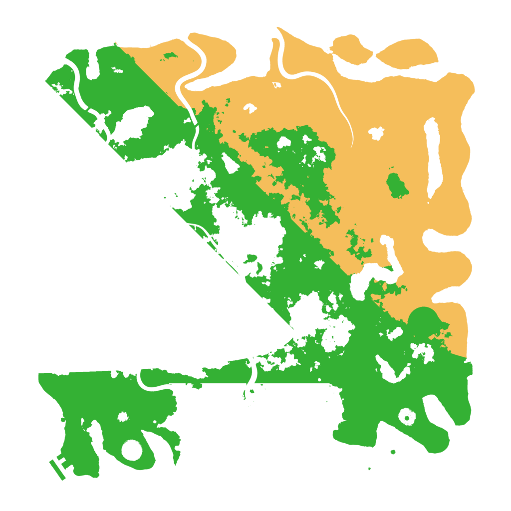 Biome Rust Map: Procedural Map, Size: 4500, Seed: 9116161