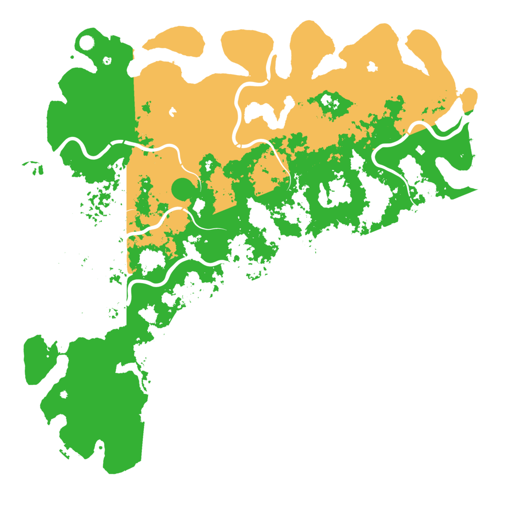 Biome Rust Map: Procedural Map, Size: 6000, Seed: 295107