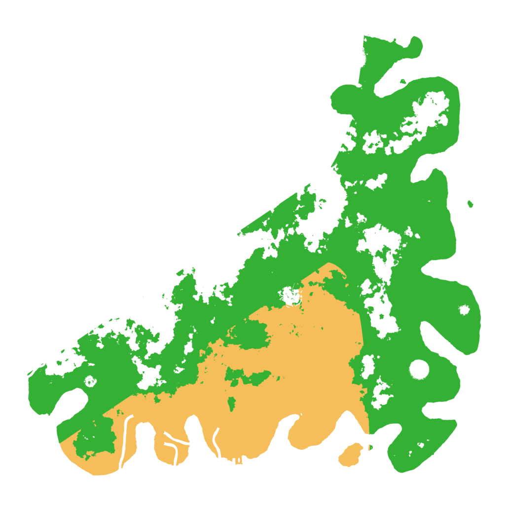 Biome Rust Map: Procedural Map, Size: 4500, Seed: 5763524