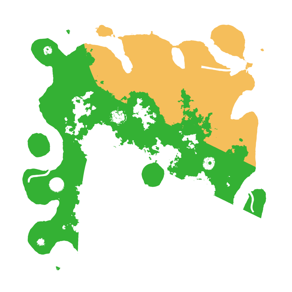 Biome Rust Map: Procedural Map, Size: 3500, Seed: 463234