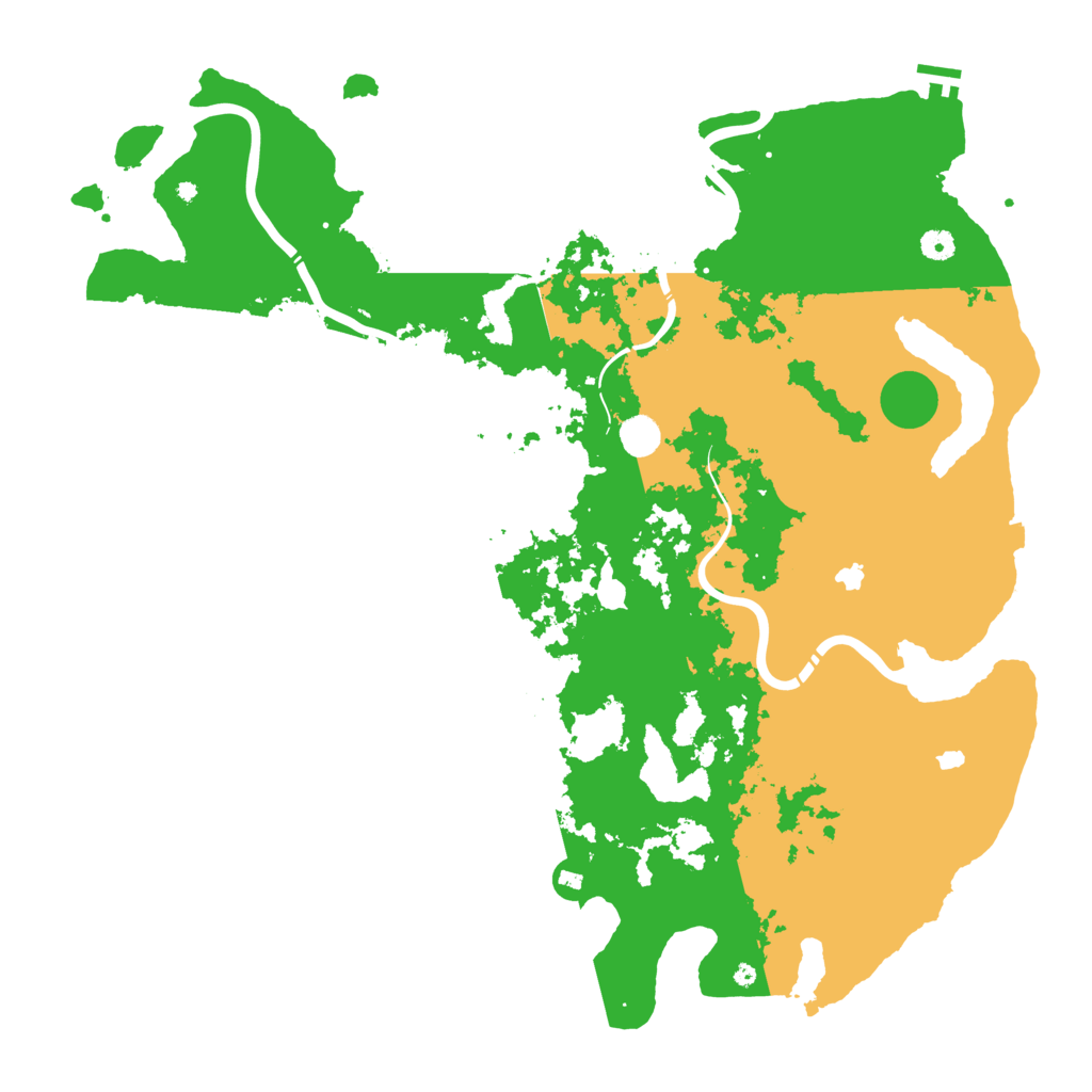 Biome Rust Map: Procedural Map, Size: 5000, Seed: 6700