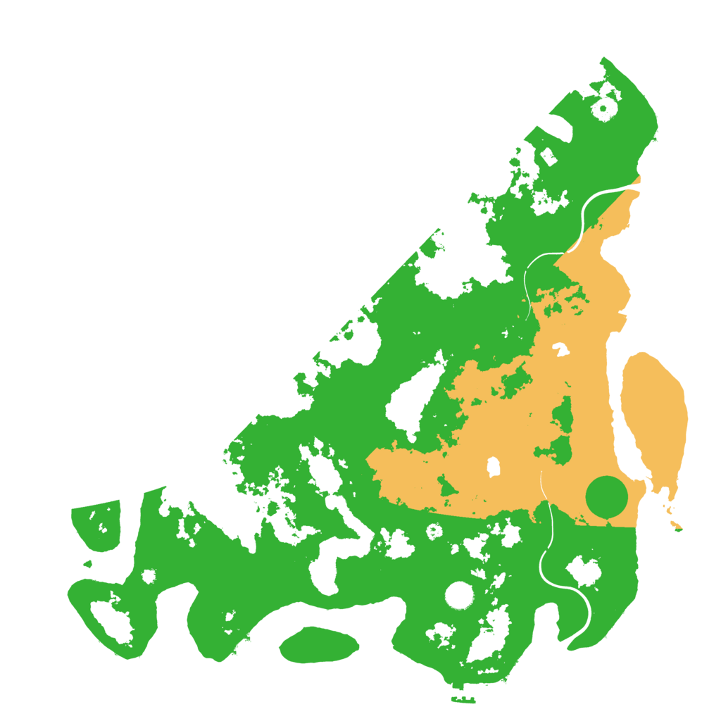 Biome Rust Map: Procedural Map, Size: 4500, Seed: 3946536