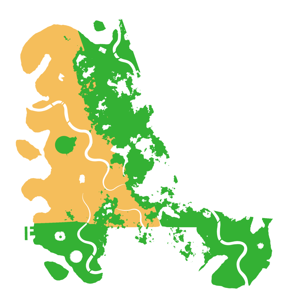 Biome Rust Map: Procedural Map, Size: 4500, Seed: 3990205