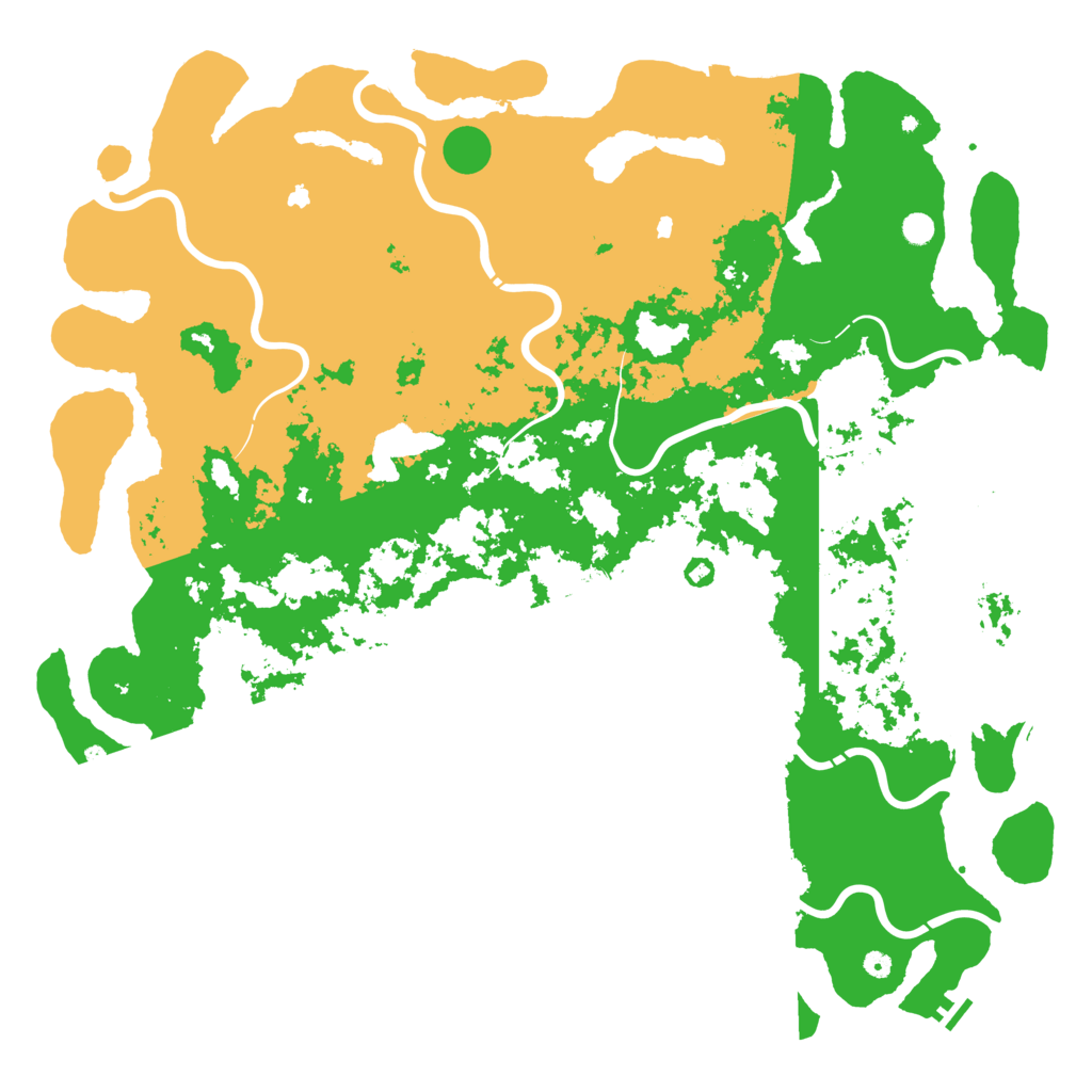 Biome Rust Map: Procedural Map, Size: 6000, Seed: 54987
