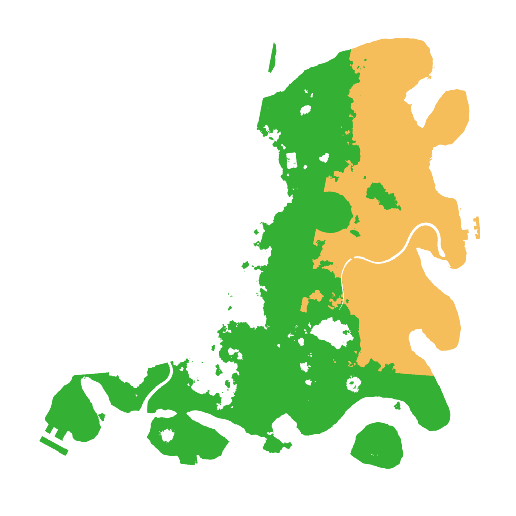 Biome Rust Map: Procedural Map, Size: 3500, Seed: 14830