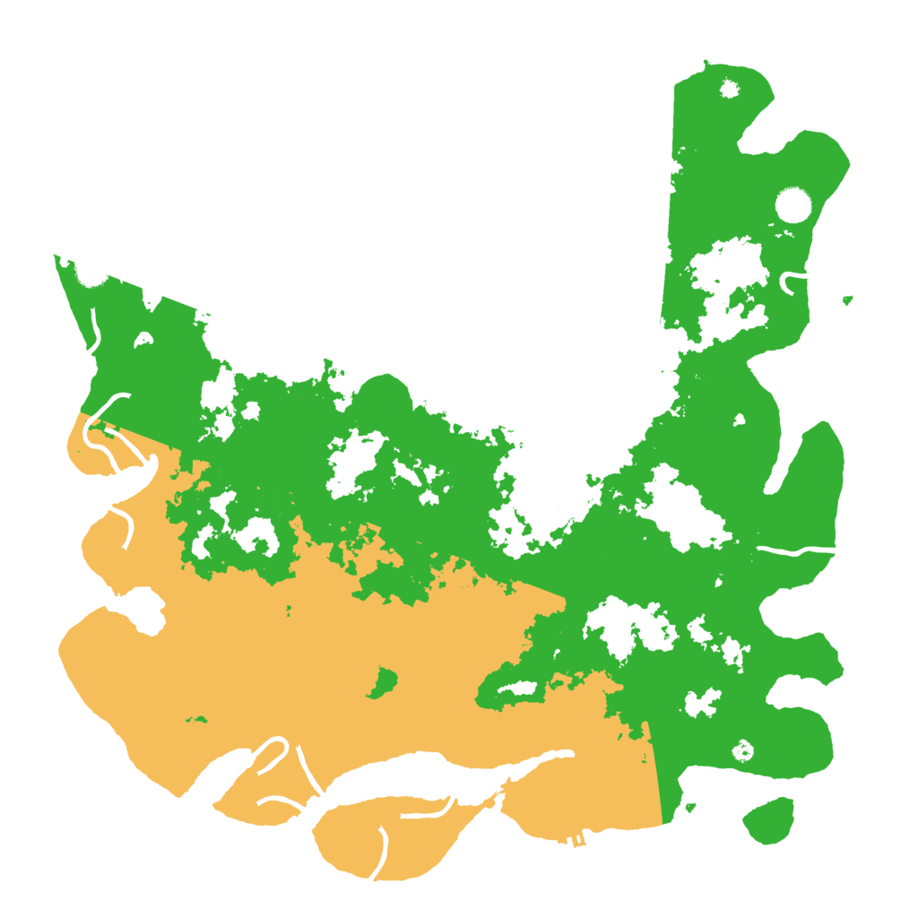 Biome Rust Map: Procedural Map, Size: 4500, Seed: 2464024