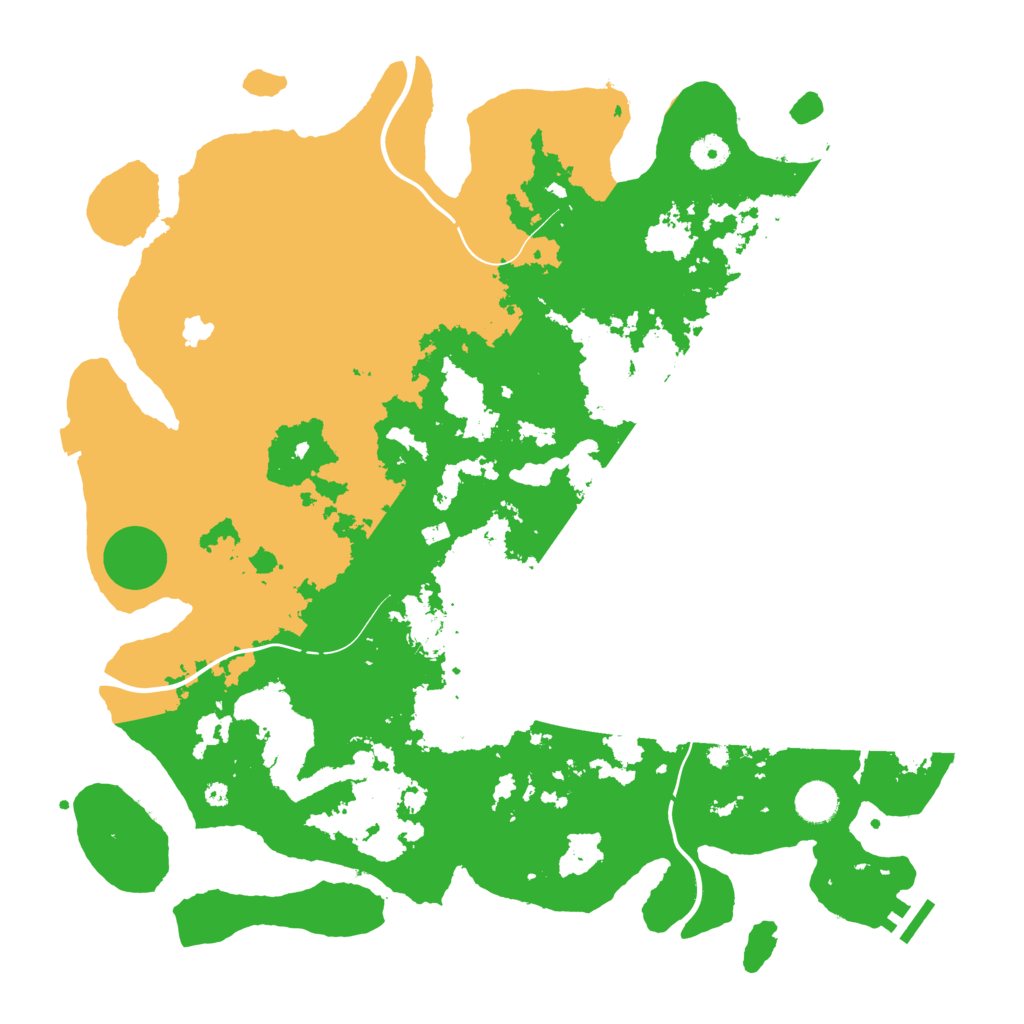 Biome Rust Map: Procedural Map, Size: 4250, Seed: 6187855