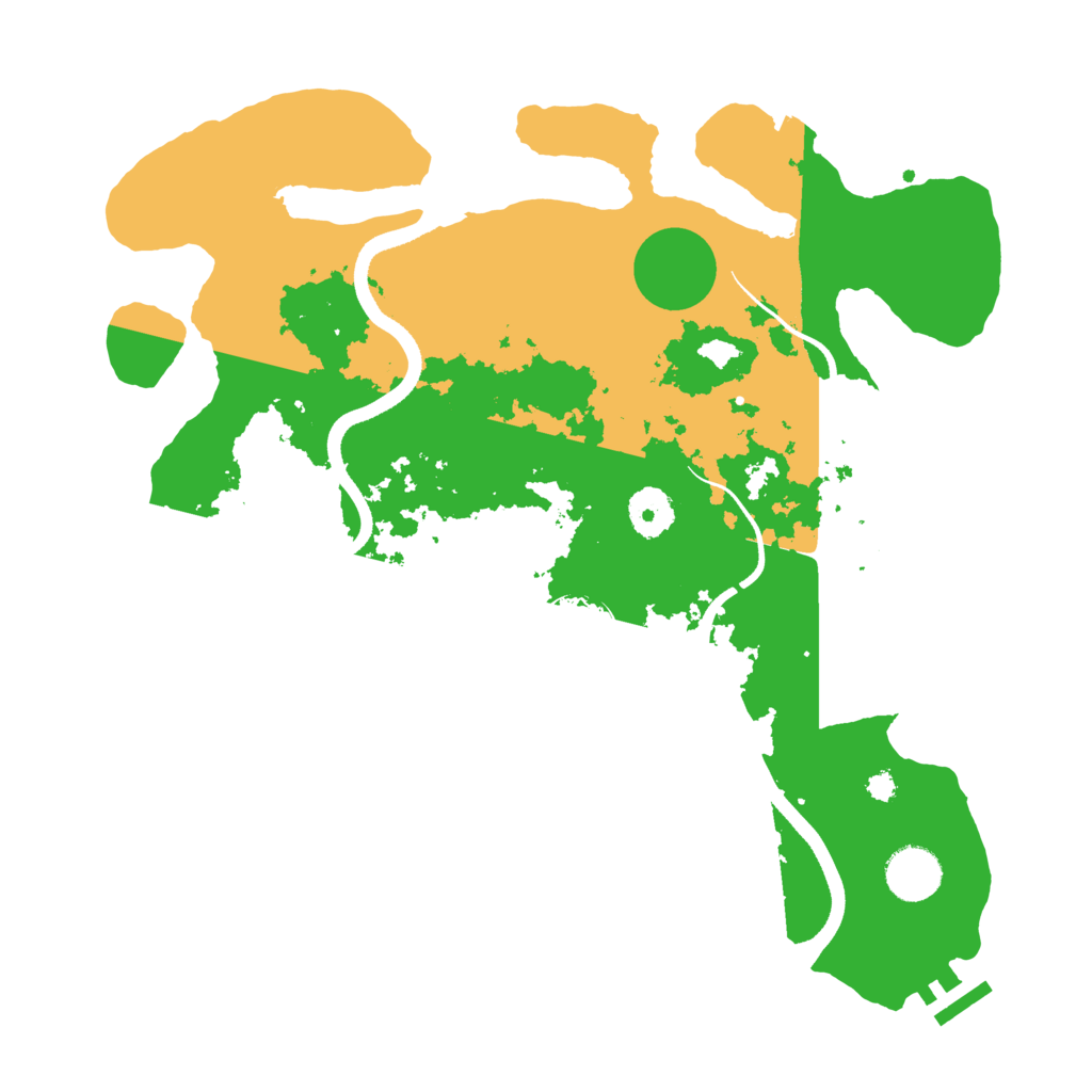 Biome Rust Map: Procedural Map, Size: 3500, Seed: 16488002
