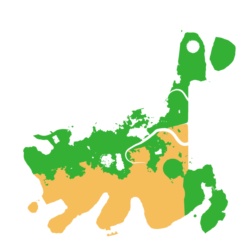 Biome Rust Map: Procedural Map, Size: 3500, Seed: 1740820921