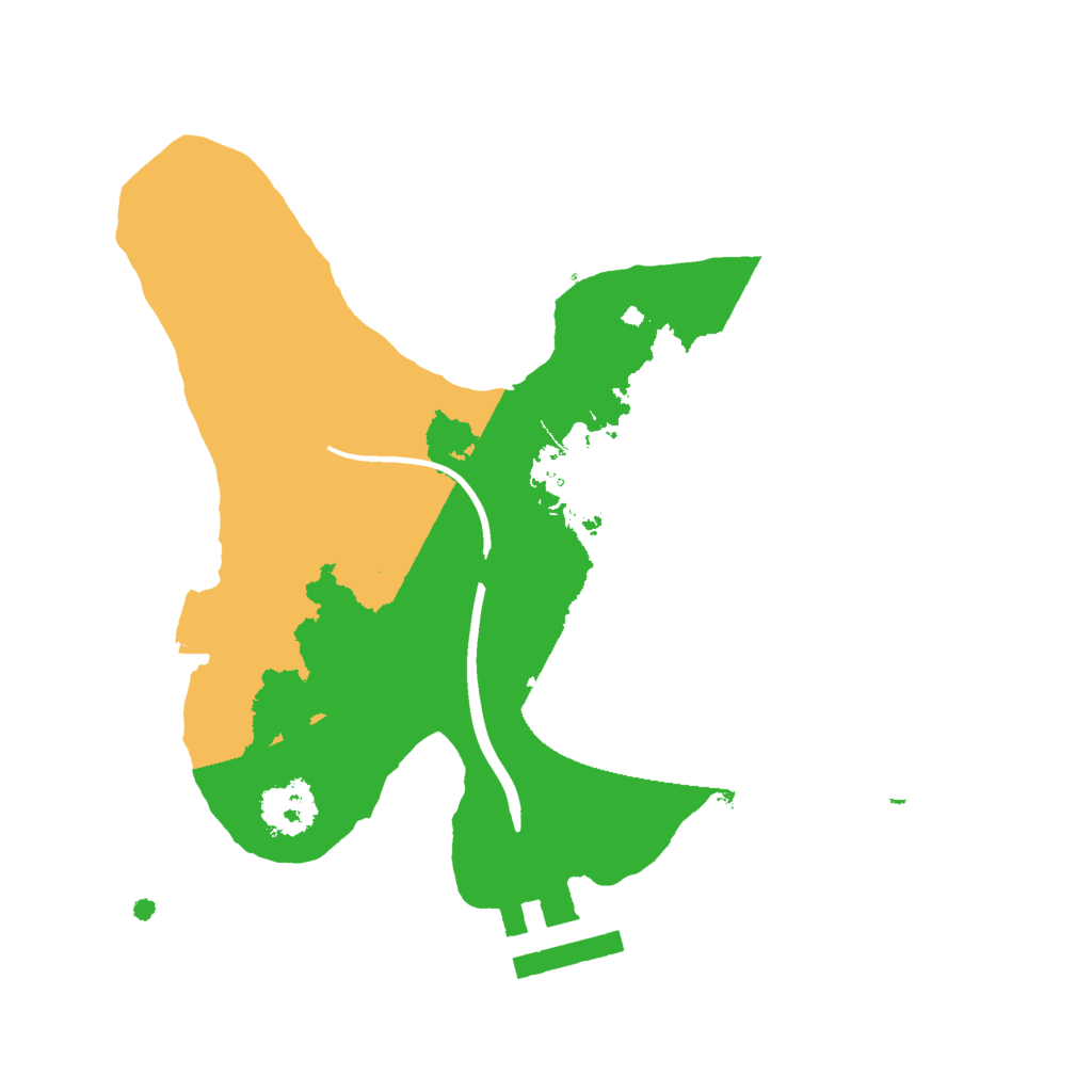 Biome Rust Map: Procedural Map, Size: 2000, Seed: 13175