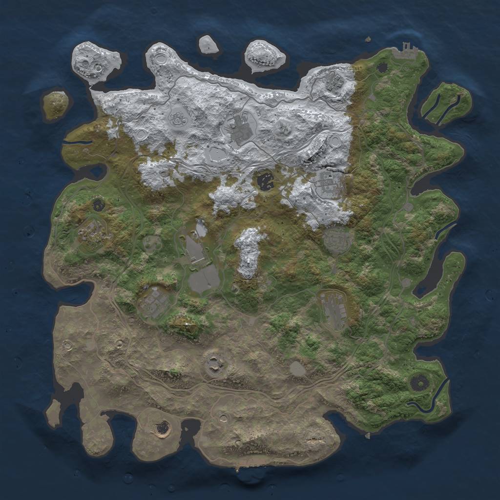 Rust Map: Procedural Map, Size: 4250, Seed: 4171140, 20 Monuments