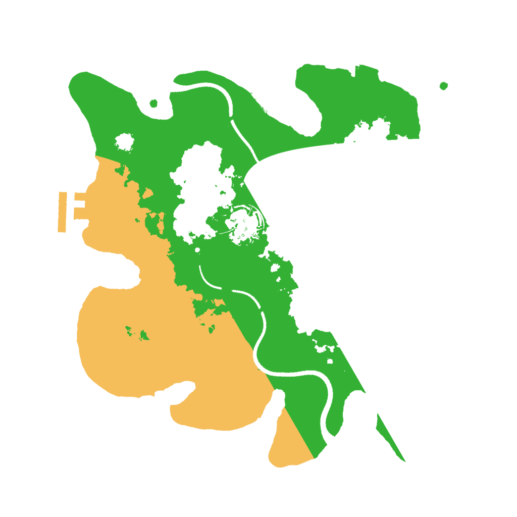 Biome Rust Map: Procedural Map, Size: 2591, Seed: 420