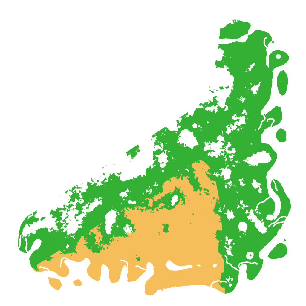 Biome Rust Map: Procedural Map, Size: 6000, Seed: 105106173