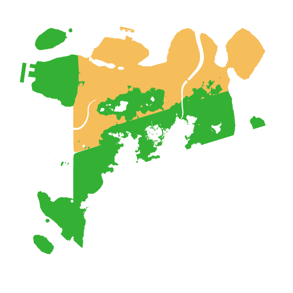 Biome Rust Map: Procedural Map, Size: 3000, Seed: 75441243
