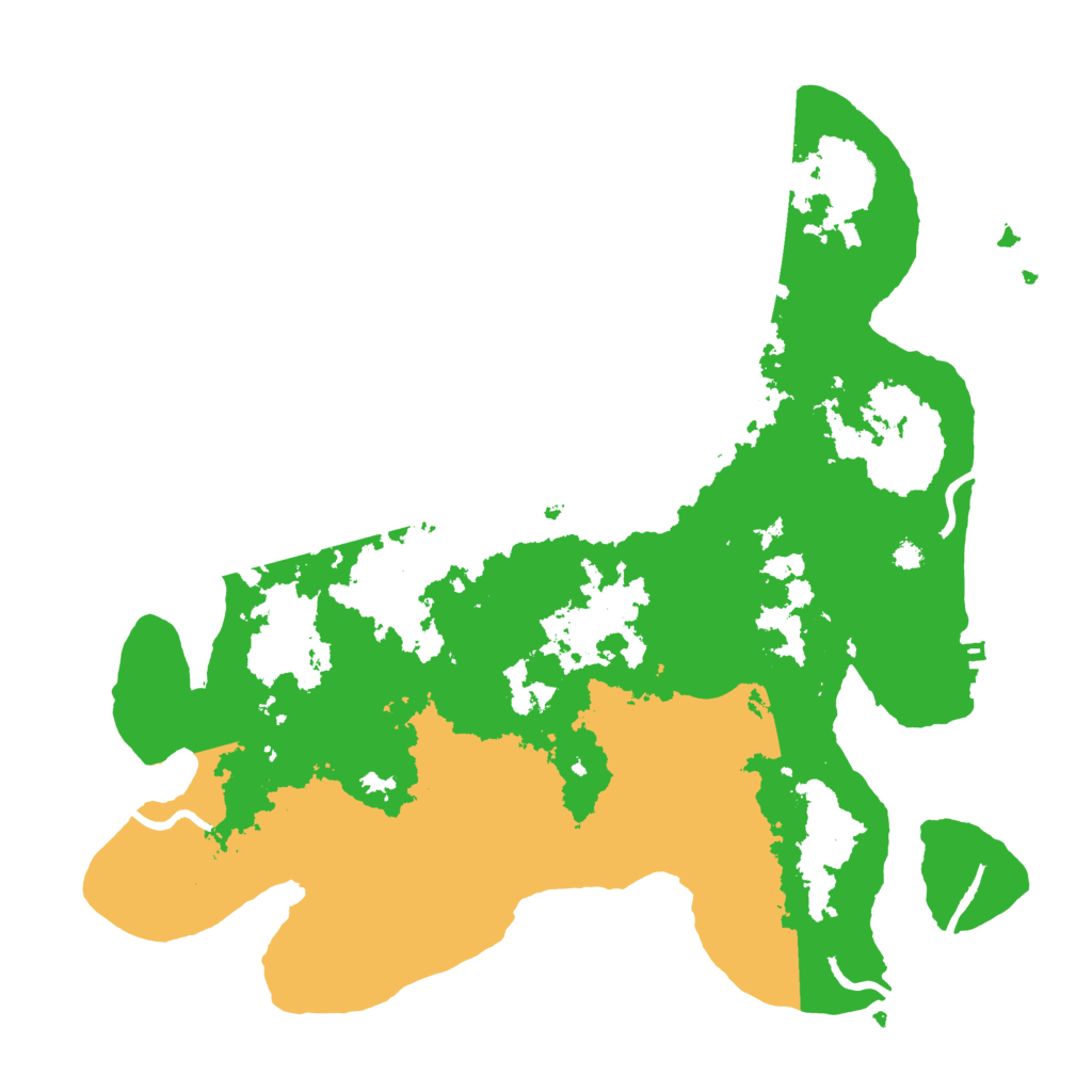 Biome Rust Map: Procedural Map, Size: 3550, Seed: 381630