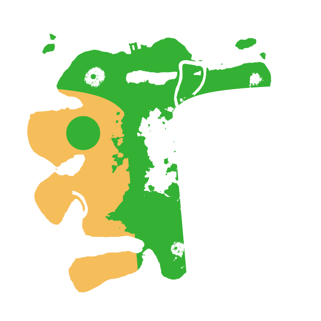 Biome Rust Map: Procedural Map, Size: 2500, Seed: 35537522