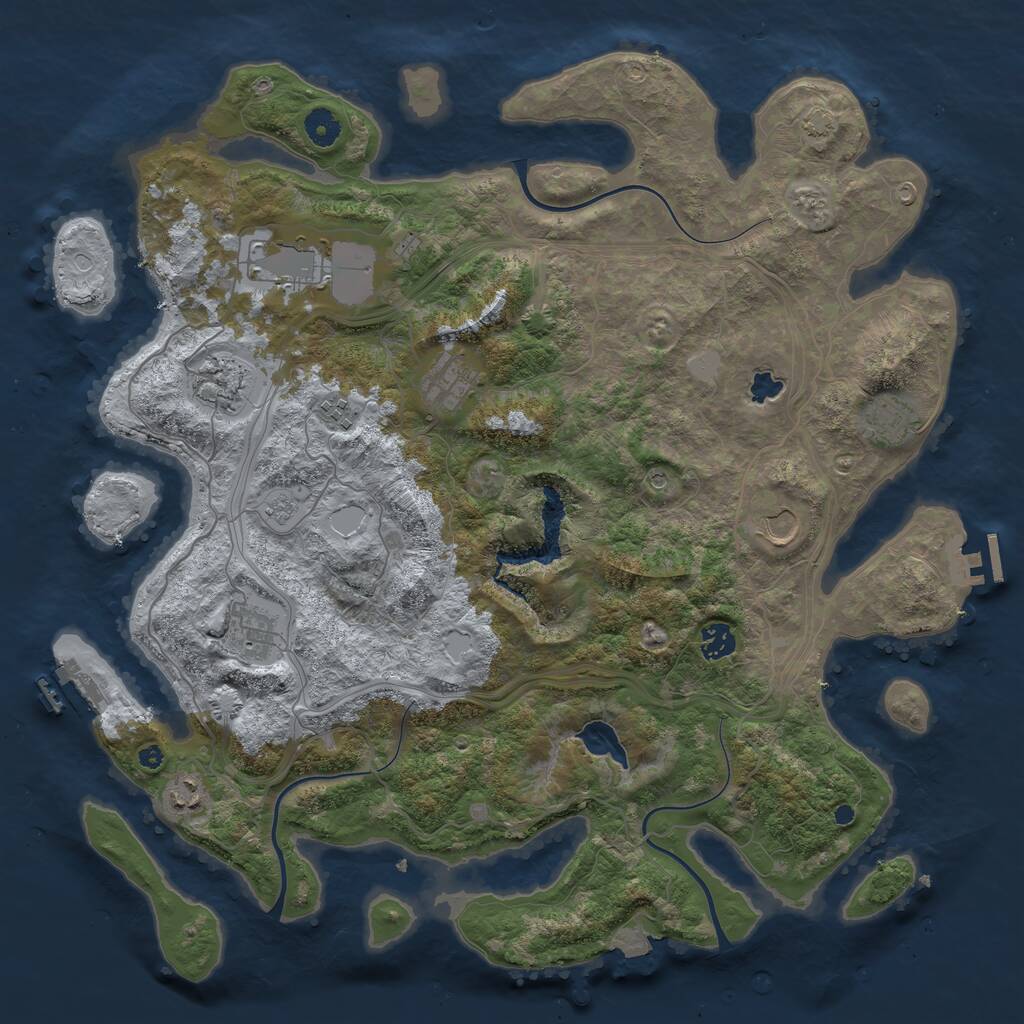 Rust Map: Procedural Map, Size: 4250, Seed: 359699, 15 Monuments