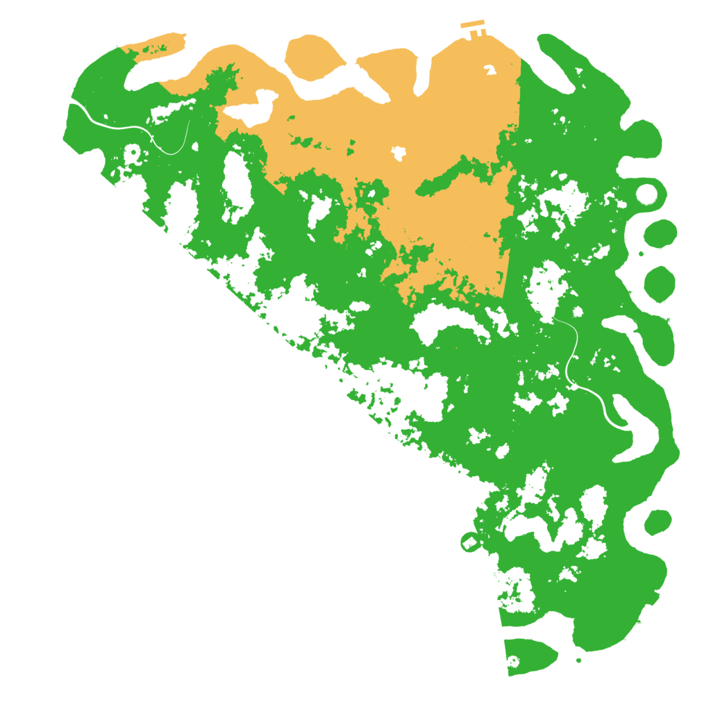 Biome Rust Map: Procedural Map, Size: 6000, Seed: 91875949