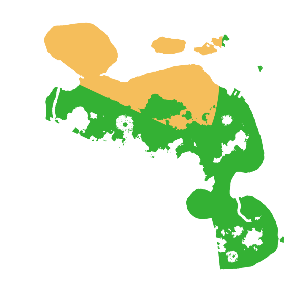 Biome Rust Map: Procedural Map, Size: 2711, Seed: 33