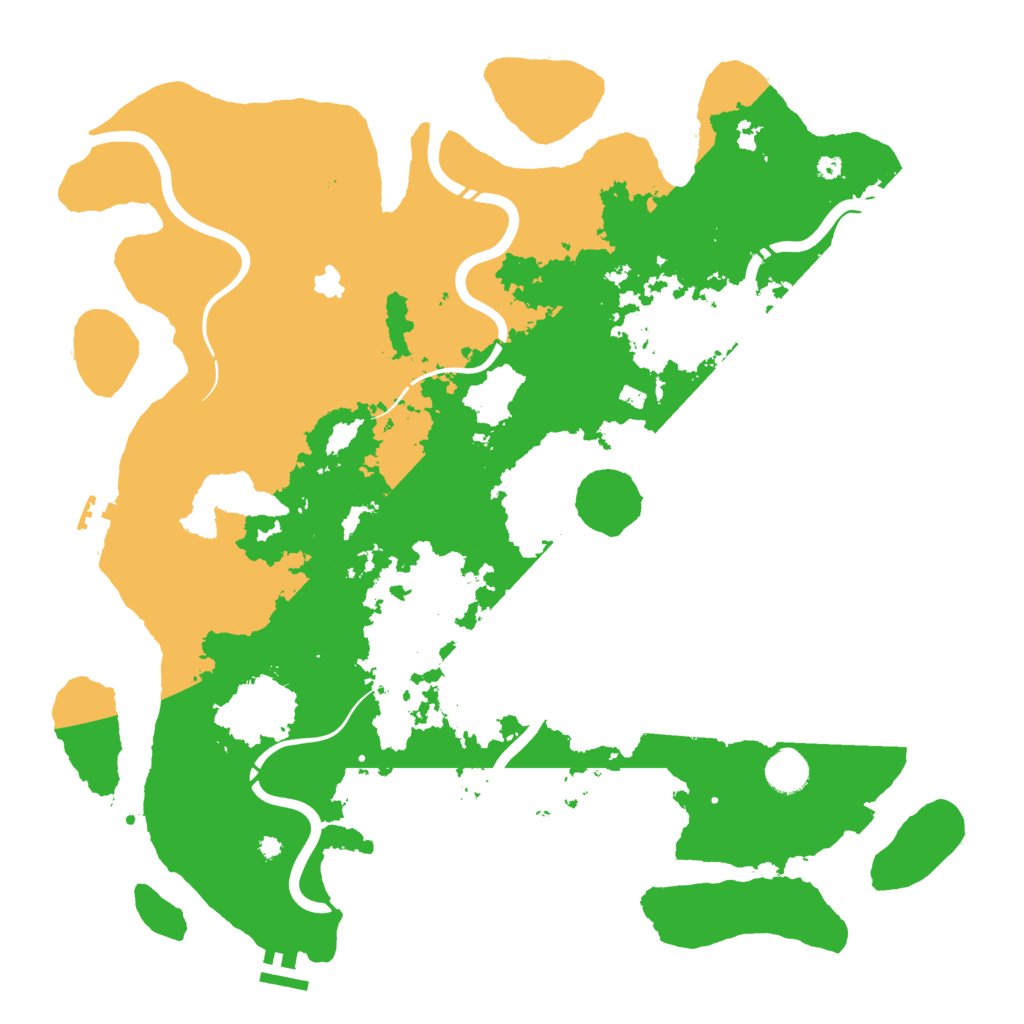 Biome Rust Map: Procedural Map, Size: 4250, Seed: 5104441