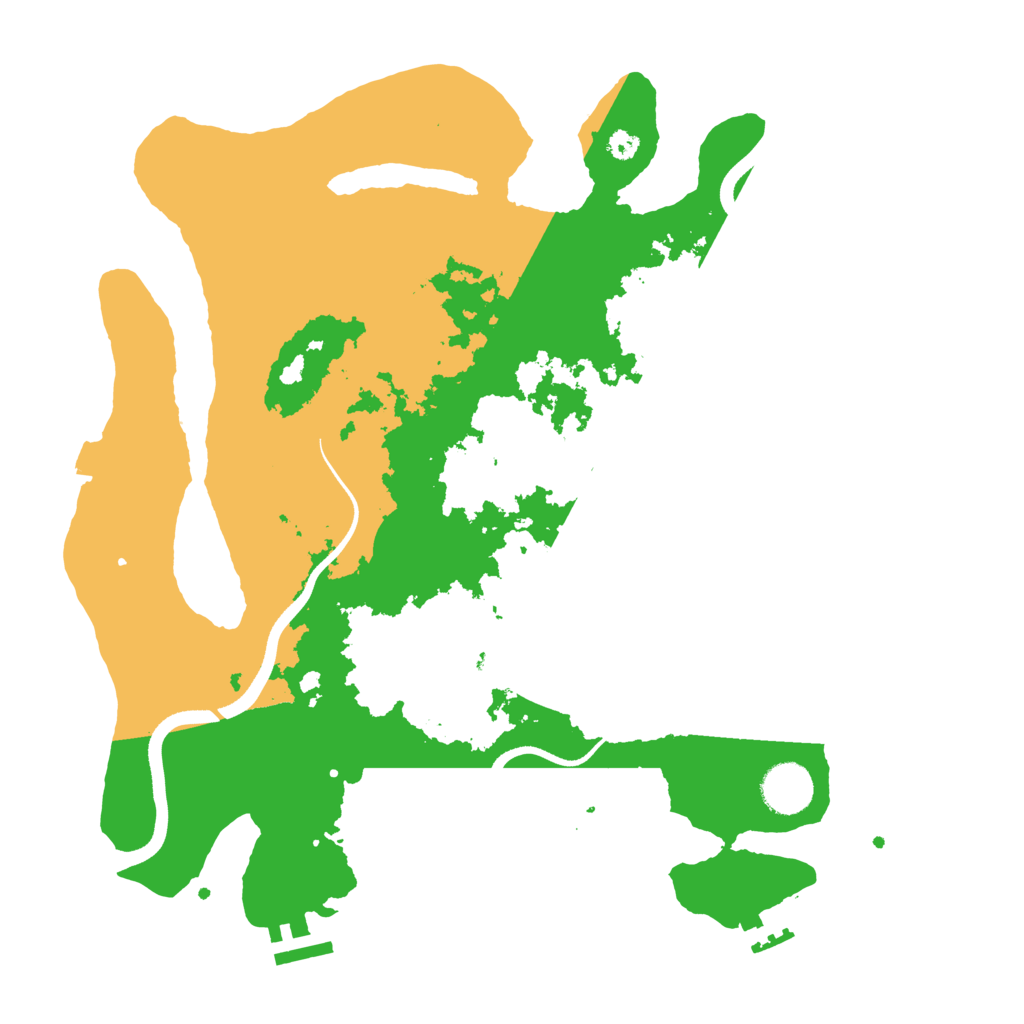 Biome Rust Map: Procedural Map, Size: 3500, Seed: 13175