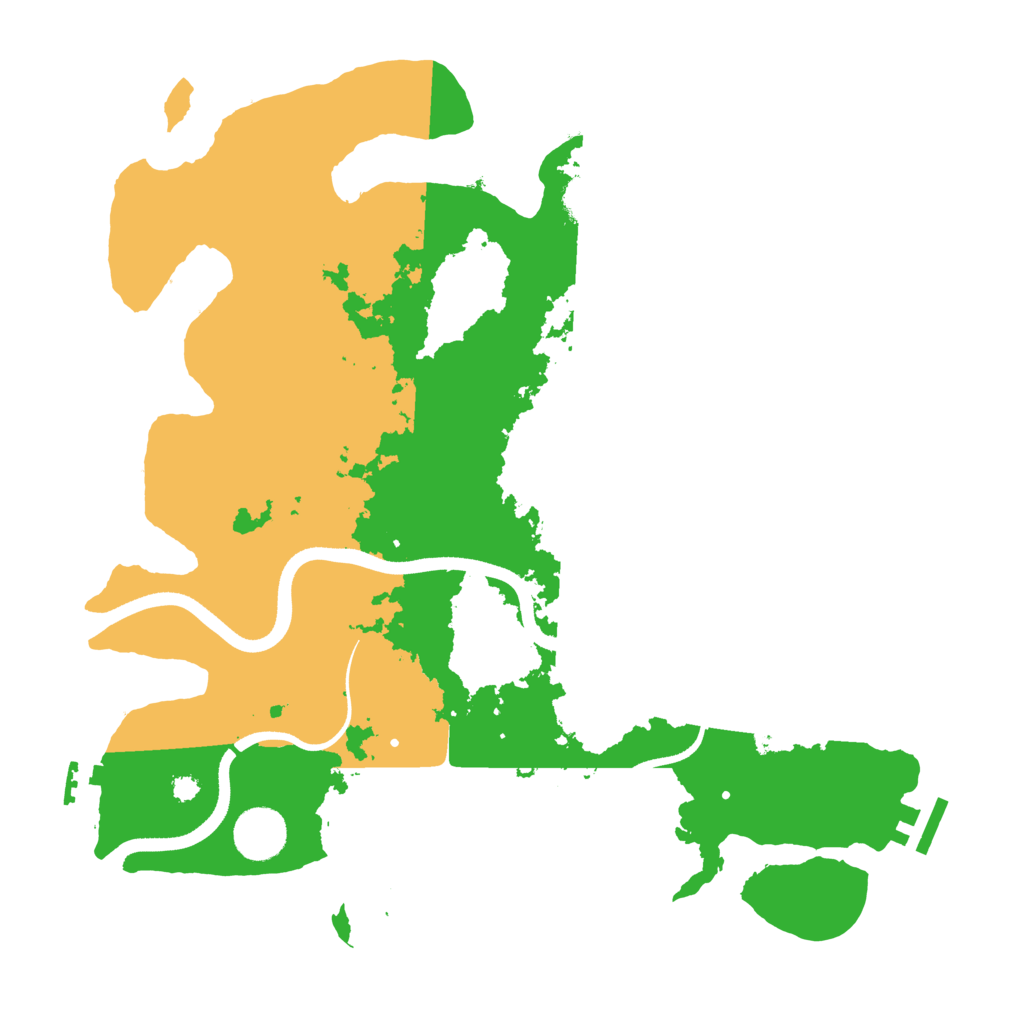 Biome Rust Map: Procedural Map, Size: 3550, Seed: 5854259