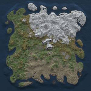 Thumbnail Rust Map: Procedural Map, Size: 5000, Seed: 38095100, 20 Monuments