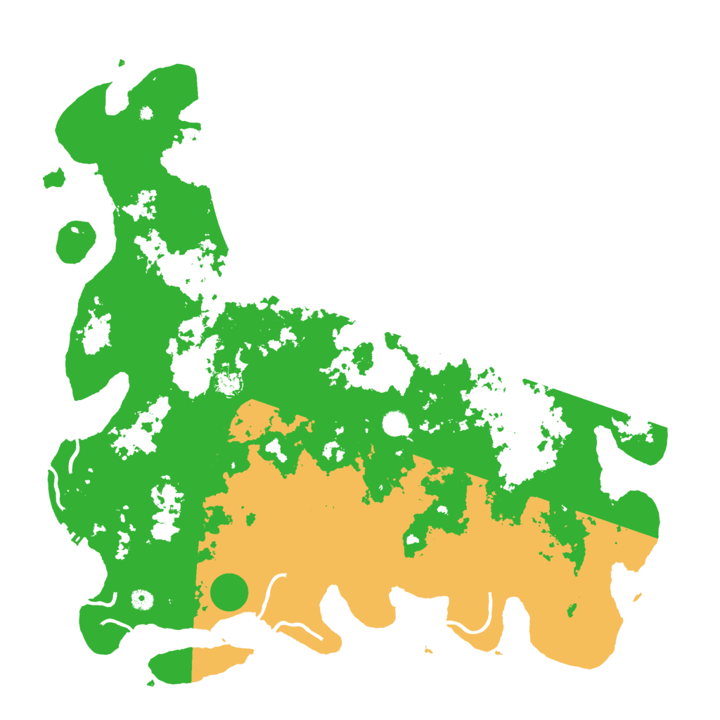 Biome Rust Map: Procedural Map, Size: 5000, Seed: 38095100