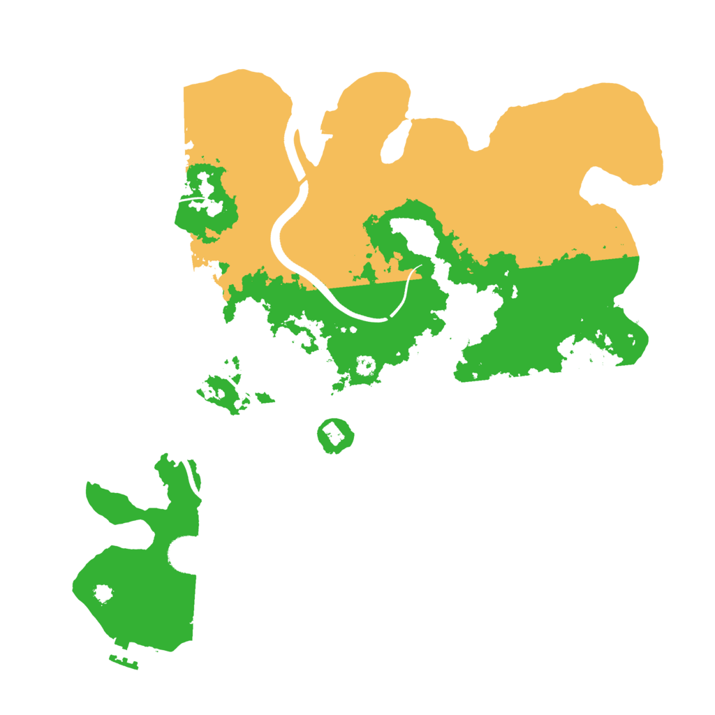 Biome Rust Map: Procedural Map, Size: 3550, Seed: 5446668