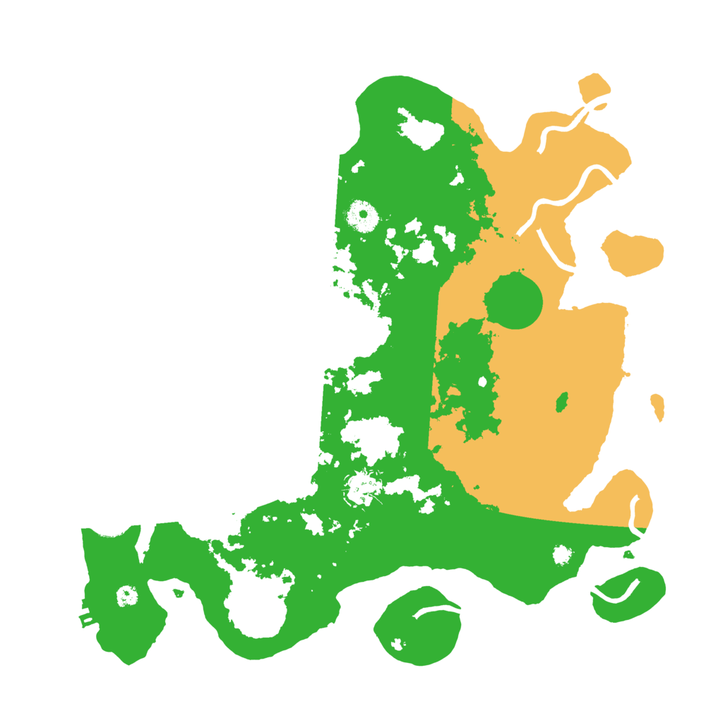 Biome Rust Map: Procedural Map, Size: 3500, Seed: 3541586