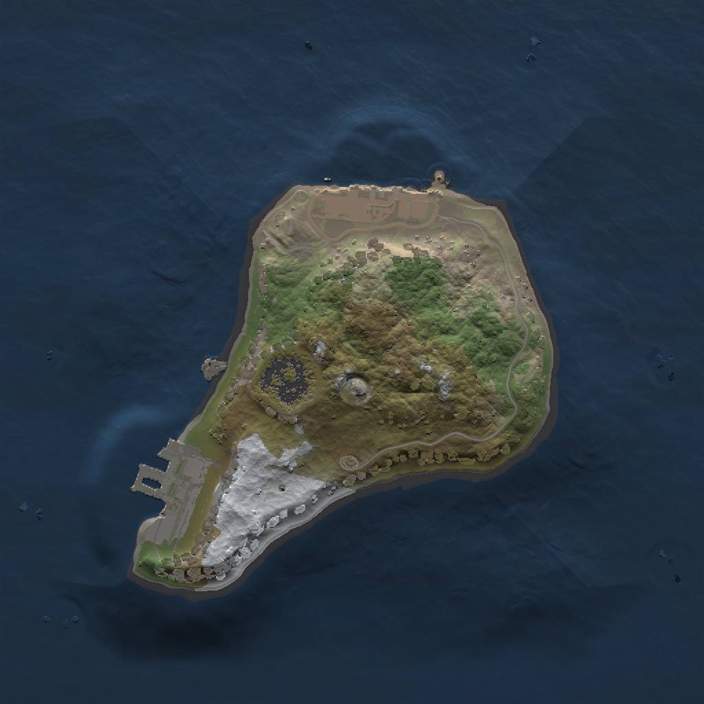 Rust Map: Procedural Map, Size: 1500, Seed: 80, 6 Monuments