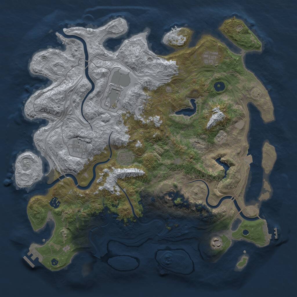 Rust Map: Procedural Map, Size: 4250, Seed: 3237900, 15 Monuments