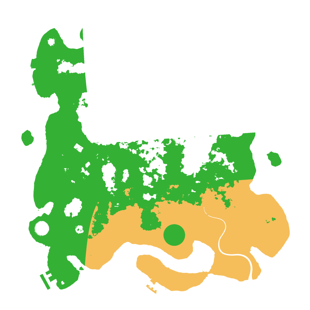 Biome Rust Map: Procedural Map, Size: 3800, Seed: 125468
