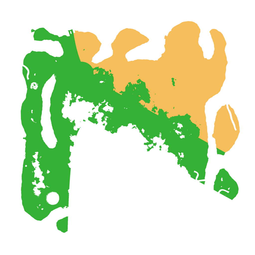 Biome Rust Map: Procedural Map, Size: 3500, Seed: 538125