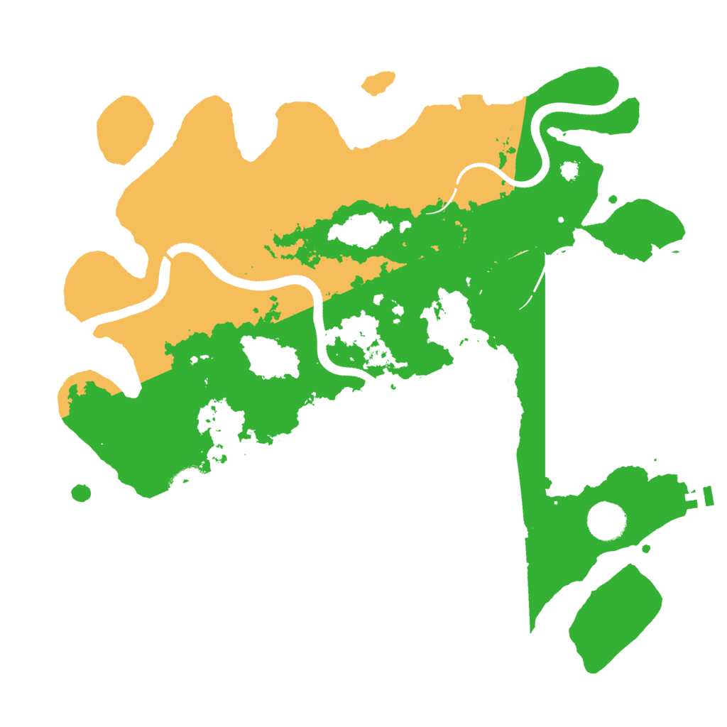 Biome Rust Map: Procedural Map, Size: 3500, Seed: 63296216
