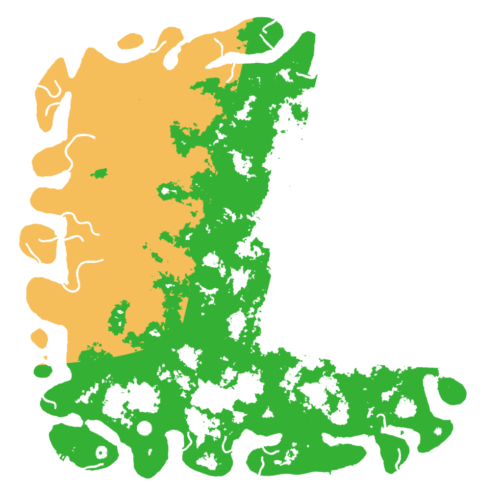 Biome Rust Map: Procedural Map, Size: 6000, Seed: 55022