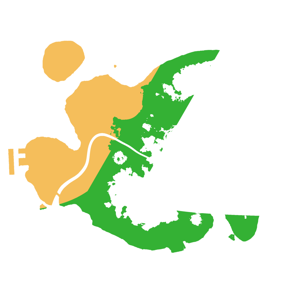 Biome Rust Map: Procedural Map, Size: 2300, Seed: 50500