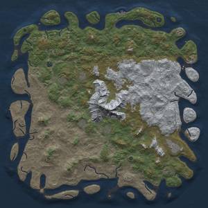 Thumbnail Rust Map: Procedural Map, Size: 6000, Seed: 314419, 20 Monuments