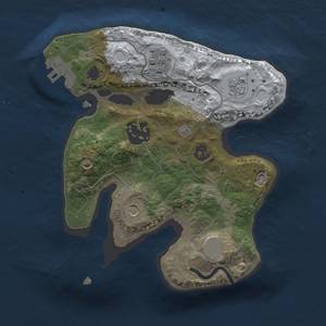 Thumbnail Rust Map: Procedural Map, Size: 2000, Seed: 39, 10 Monuments